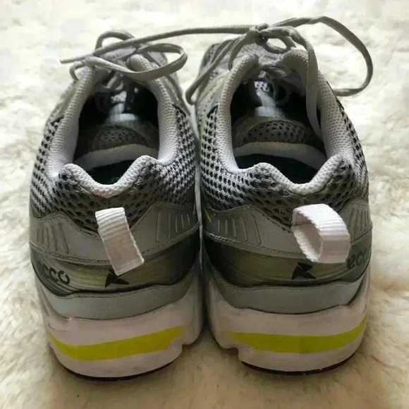 Ecco Silver/Yellow Sneakers Sz 44  EU 10-10.5 US - Picture 12 of 16